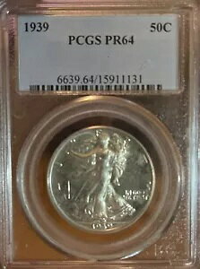 1939�N PCGS PR64 �v���[�t �E�H�[�L���O ���o�e�B �V���o�[ �n�[�t�_���[