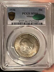 1936 50c PCGS MS 66 CAC �A���o�j�[�L�O�n�[�t�_���[
