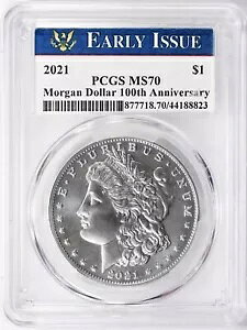 2021-P ���[�K�� �V���o�[ �h�� PCGS MS70 �������s���Ɋ󏭂œ��荢��