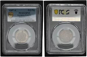 25 �t�F�j�q 1907 ���̃f�U�C���̃T���v�� PCGS SP65 108383-
