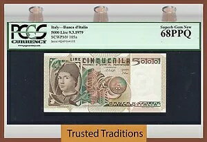 TT PK 105a 1979 �C�^���A �o���J�f�B�^���A 5000 ���� PCGS 68 PPQ �f���炵����� �V�i