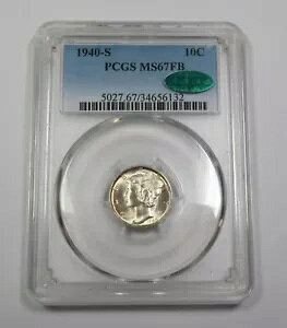1940 S PCGS CAC MS67 FB toh |Vo[ }[L[ _C - 10c US RC #40334A