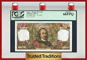 TT PK 149c 1967-71 �t�����X 100 �t�����u�s�G�[�� �R���l�C���v PCGS 66 PPQ �W�F�� �V�i