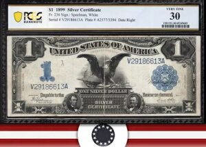 1899 $1 Vo[ؖuubN C[Ov PCGS 30 Fr 236 86613