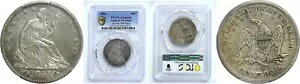 1853 50C oeB V[g Vo[ n[t_[ A[ & CY PCGS XF fBe[