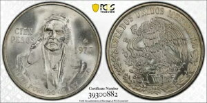 1977-Mo LVR Vo[ 100 y\ _u_C \ PCGS MS66 |bv 1/0 *1157*