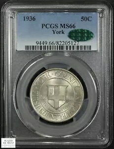 1936 ���[�N�L�O�V���o�[ �n�[�t�_���[ 50C PCGS MS 66 CAC
