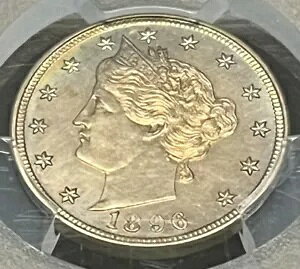 1896 oeB V jbP PCGS PR  ς UNC ڍ ۂ̃RC #H233