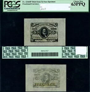 FR�B 1236 SP 5 c.�� 3 �񕪐��m�[�g�ʃ��C�h�}�[�W���I�� PCGS CU63 PPQ