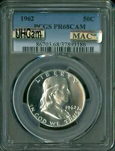 1962 �t�����N���� �n�[�t�n�[�t�h�� PCGS PR68 �J�� MAC �E���g���w�r�[�J�� 2 �Ԗڂ̍ō����i�B
