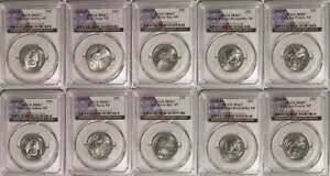 2020 P&D  10 RC NH[^[ Zbg 25c PCGS MS67 AJobg RC