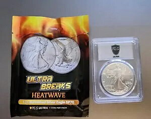 2022-W バーニッシュ 1 オンス シルバー イーグル ウルトラ ブレイクズ HeatWave PCGS SP70 米国造幣局 PVT AU