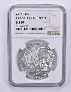 2017-P ���C�I���Y�N���u�n�� 100 ���N�L�O�h�� MS70 NGC �u���E�����x��