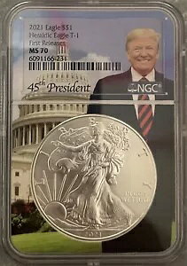 2021-(P) 1oz T-1 Vo[ C[Ogv RA MS 70 NGC [X