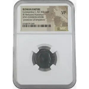 JOVI CONSERVATORI NGC VF �R���X�^���e�B�k�X���̃��[�}���� AD 307-337 Bi Nummus
