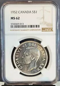 1952 Ji_ Vo[ 1 h $1 W[W VI EH[^[Ct NGC MS 62 f炵