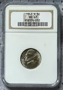 1943 D NGC MS67 �W�F�t�@�[�\�� �j�b�P�� 5C �~���g�X�e�[�g �R�C��