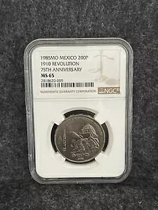1985MO メキシコ 200P 1910 革命 75 周年