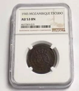1945 モザンビーク エスクード NGC AU53 BN AU53 ポルトガル植民地認定グレード コイン