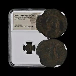 ���[�}�B 380�A?4 Nummus - NGC �F�� - Valentinian II�ASALVS REIPVBLICAE�ASMNB