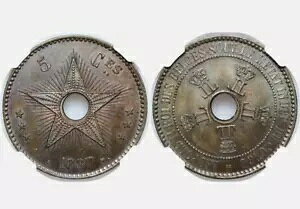 1887 RSR 5 ZeB NGC MS64BN