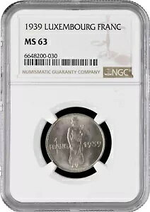 ���N�Z���u���N 1 �t���� 1939�ANGC MS63�A�u�V���[���b�g����� (1918 - 1964)�v-