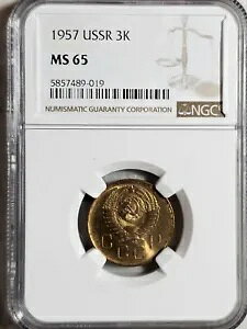 VA \A 3 RyCJ 1957 NGC MS 65