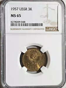 VA \A 3 RyCJ 1957 NGC MS 65