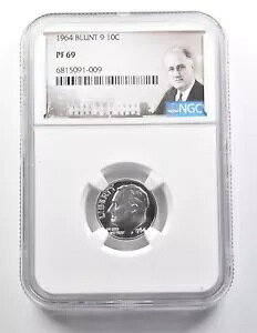 1964 ���[�Y�x���g �_�C�� �u�����g 9 PF69 NGC *9512