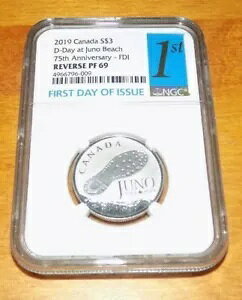 2019 Ji_ $3 JUNO D-DAY o[X v[t 69 PF69 Vo[ s NGC RC