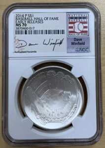 2014 P �싅�a������ �V���o�[ $1 �h�� NGC MS70 �f�C�u �E�B���t�B�[���h ���x��