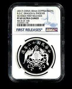 2017 ���� 40 mm �����_�� r.o.c �h���S�� �t�F�j�b�N�X �V���o�[ NGC PF 69 �E���g�� �J���I