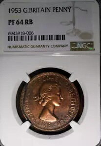 1953 NGC PF 64 RB QEII ՊN v[t 1 yj[