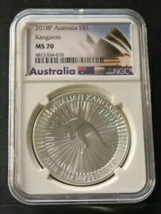 2018 P �I�[�X�g�����A �J���K���[ 1 �I���X��݁B NGC MS 70