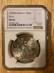 1984 Mo Mexico 1 �V���o�[ �I���U�ANGC �O���[�h: MS 66