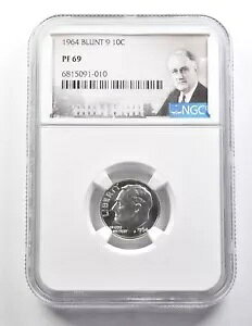 1964 ���[�Y�x���g �_�C�� �u�����g 9 PF69 NGC *9507