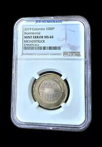2019 -1000 y\ RrA oCZejA RC -MINT ERROR MS65 -BROADSTRUCK -KM#299