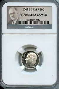 2008 S ���[�Y�x���g �V���o�[ �_�C�� NGC ���� PF 70 �E���g�� �J���I �R�C�� C4