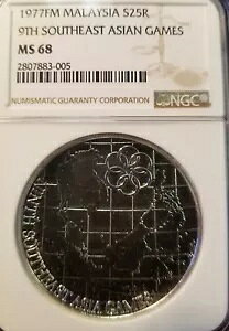 1977 FM }[VA Vo[ 25 Mbg S25R AWAQ[ NGC MS 68 POP 3