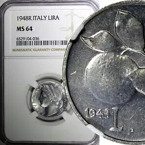 C^A A~jE 1948 R 1  NGC MS64 1 RĈ O[hō KM# 87 (36)