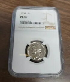 1952 プルーフ ジェファーソン 5 セント ニッケル - NGC PF68