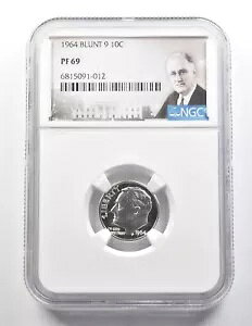 1964 ���[�Y�x���g �_�C�� �u�����g 9 PF69 NGC *9509
