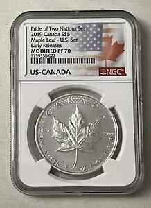 2019 �J�i�_ S$5 ���[�v�� ���[�t NGC 1 �I���X 0.999 ���x�V���o�[ ER MODIFIED PF 70