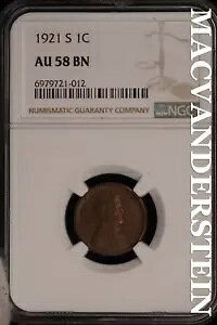 1921-S J[ EB[g Zg - NGC AU 58 BN - 󏭂łقƂǗʂĂ܂ #SLB580
