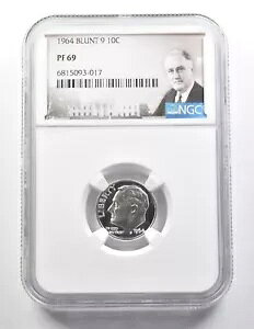 1964 ���[�Y�x���g �_�C�� �u�����g 9 PF69 NGC *9510