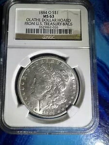 1884-O �č������Ȃ̑܂��� $1 NGC �����K�� �I���C�X �h���̕�� MS63