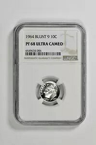 1964 �u�����g 9 10c �V���o�[ �v���[�t ���[�Y�x���g �_�C�� NGC PF 68 �E���g�� �J���I
