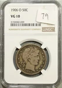1906-O ���e�t �n�[�t�_���[ 50c NGC VG10 #2-039