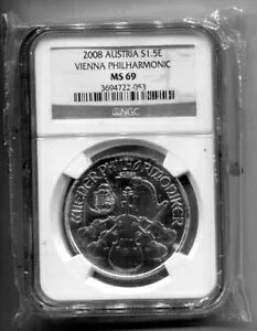 2008 1 IX I[XgA EB[ tBn[j[ MS-69 NGC Nxs