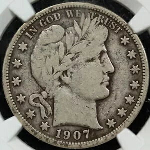1907 D NGC VG10 �o�[�o�[ �n�[�t�_���[ 50C ���i�ԍ� J10948
